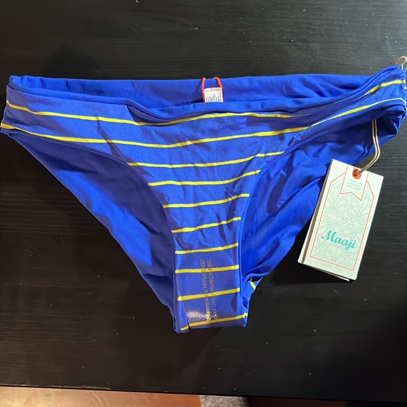 Reversible Blue Bathing Suit Bottoms - Picture 3 of 4